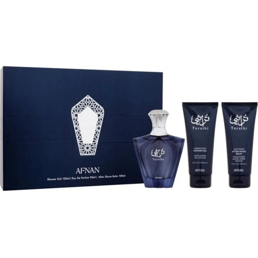 SET C AFNAN TURATHI BLUE 90ML. EDP+GEL+AFTER