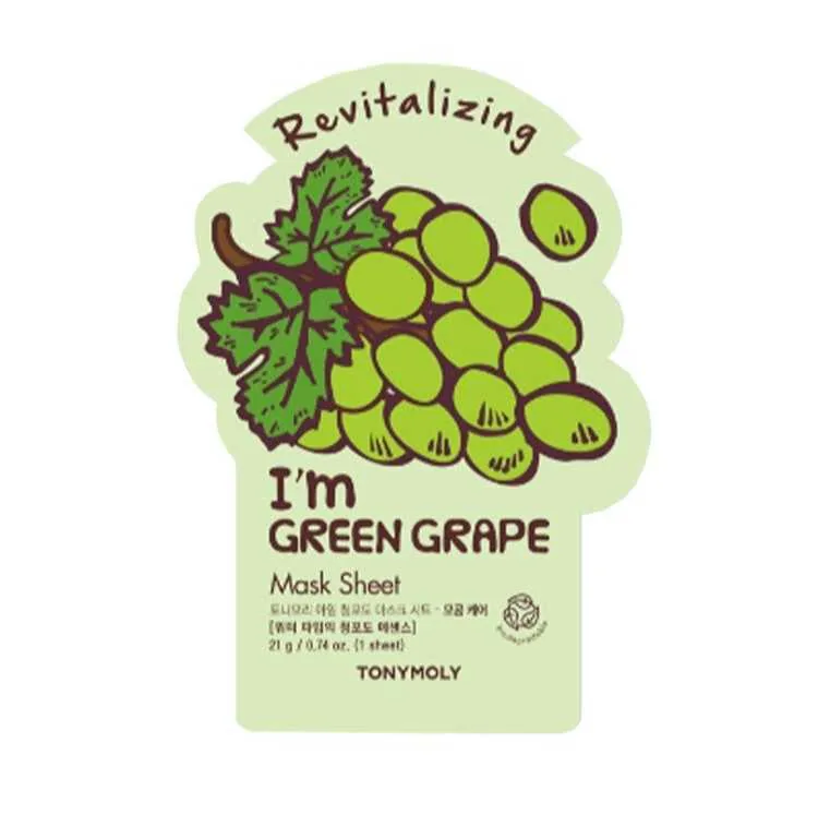 M TONYMOLY I'M GREEN GRAPE MASK SHEET REVITALIZING