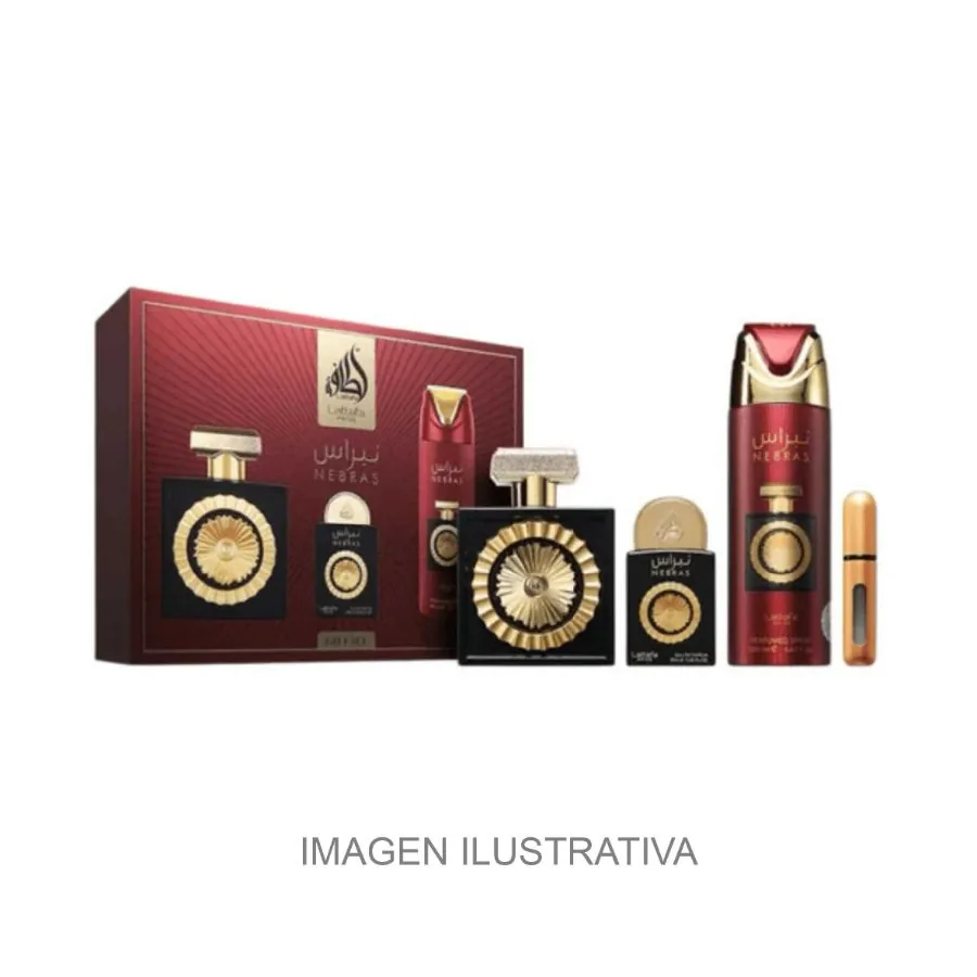 SET U LATTAFA NEBRAS 100ML. EDP+MINI+BODY