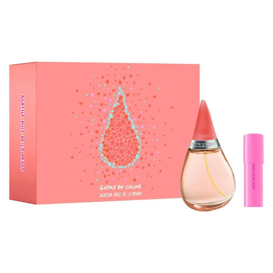 SET D AGATHA R. DE LA P. GOTAS DE COLOR 100ML. EDT+BARRA DE LABIOS