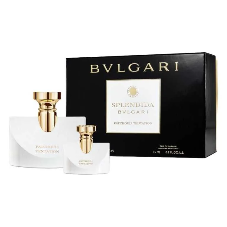 SET D BVLGARI SPLENDIDA PATCHOULI TENTATION 100ML. EDP+MINI